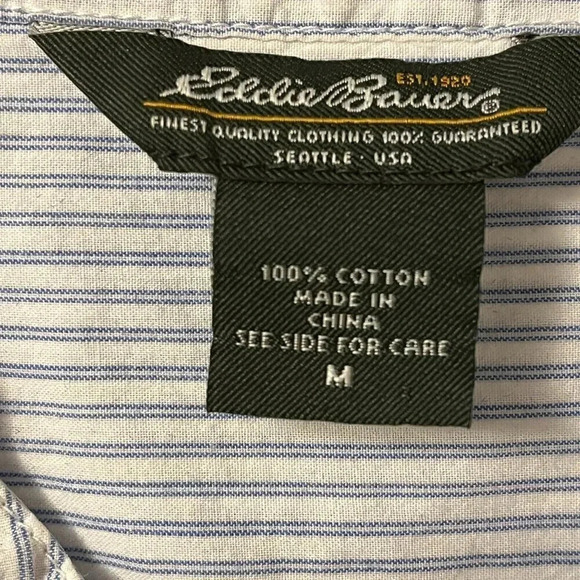Women’s Eddie Bauer Button Down Shirt Size Medium - Picture 3 of 7
